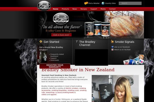 bradleysmoker.co.nz site used Bradleysmoker