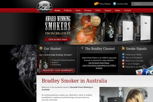 bradleysmoker.com.au site used Bradleysmoker