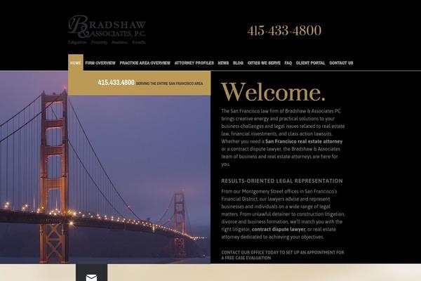 Bradshaw theme websites examples