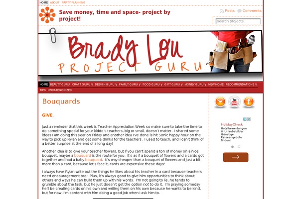 bradylou.com site used Blogger-hub