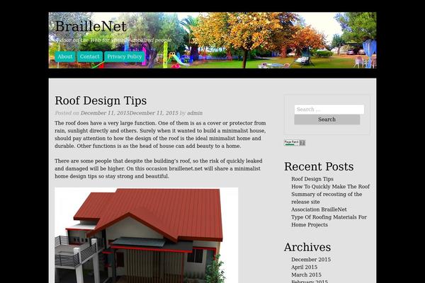 WordPress website example screenshot