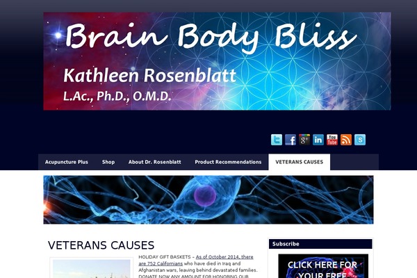 brainbodybliss.com site used Uptown-style