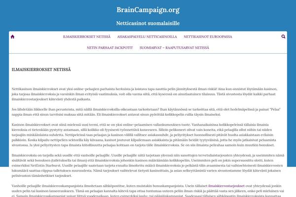 braincampaign.org site used palabras