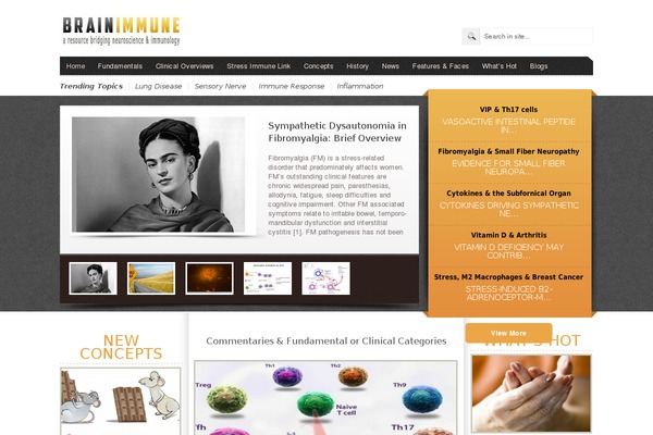brainimmune.com site used Arts and Culture