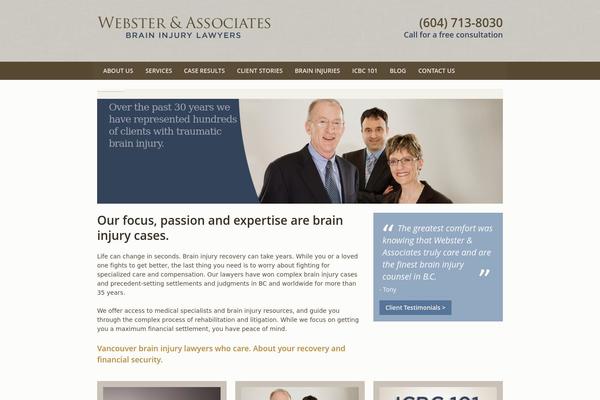 Webster theme site design template sample