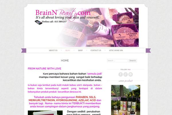 Sugar and Spice theme site design template sample