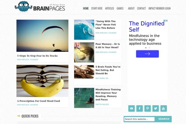 brain-pages theme websites examples