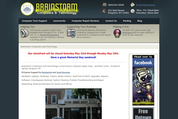 brainstormkingston.com site used Volum8wp