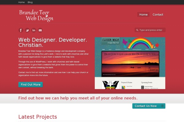 WordPress website example screenshot