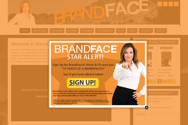 brandfacestar.com site used Parabola