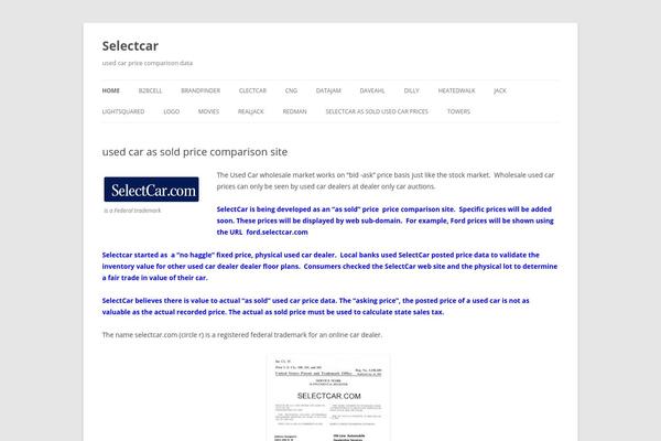 Twenty Twelve theme site design template sample