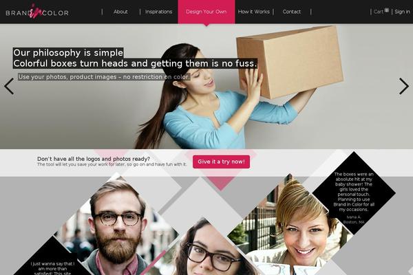 Incolor theme site design template sample