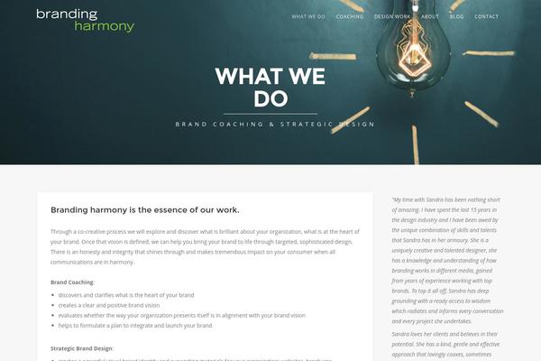 brandingharmony.com site used Thestory2