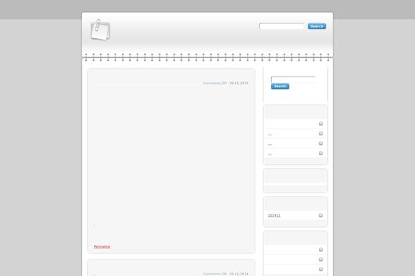 Modern Notepad theme site design template sample
