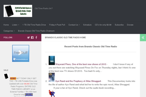 Hueman theme site design template sample