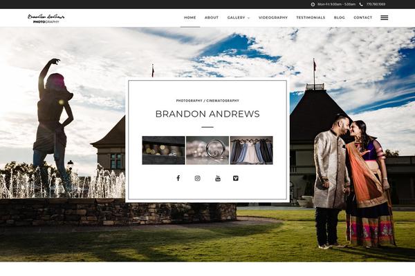 Photography theme site design template sample
