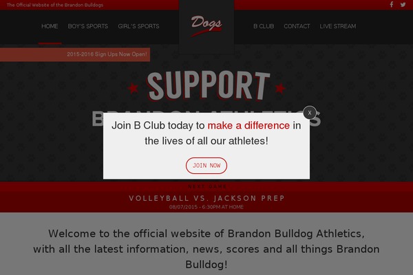 brandonbulldogathletics.com site used Bulldogs