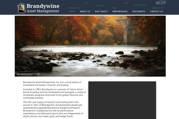 brandywine.com site used Brandywine