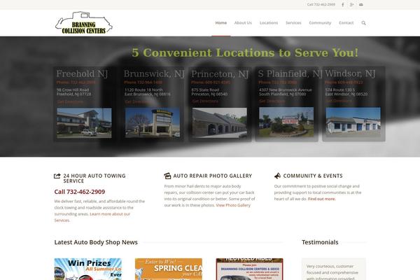 Enfold theme site design template sample