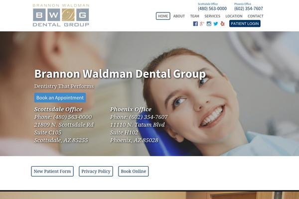 brannondental.com site used Social-dental-bravo