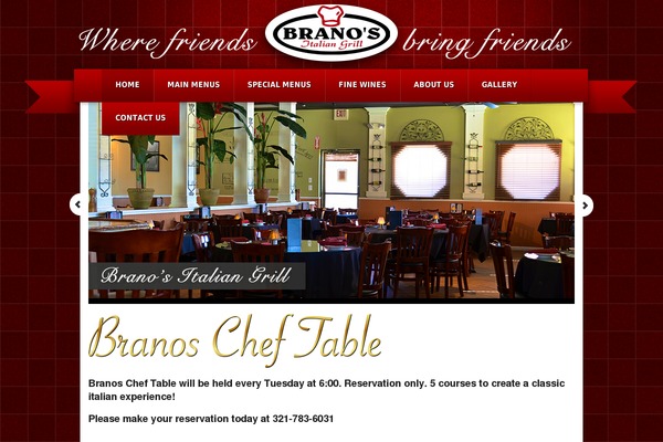 branositaliangrill.com site used Italianrestaurant