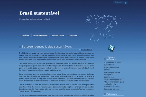 brasilsustentavel.org.br site used Hydrophile