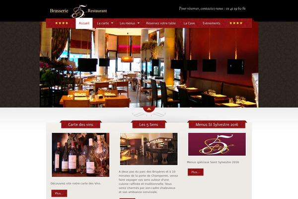 brasserie5sens.com site used The Restaurant