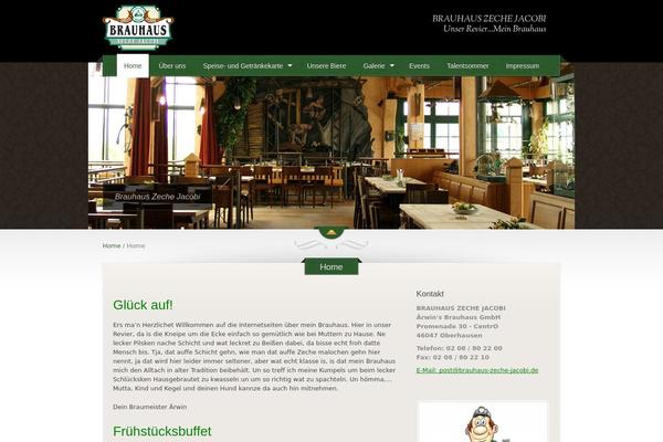 The Restaurant theme site design template sample