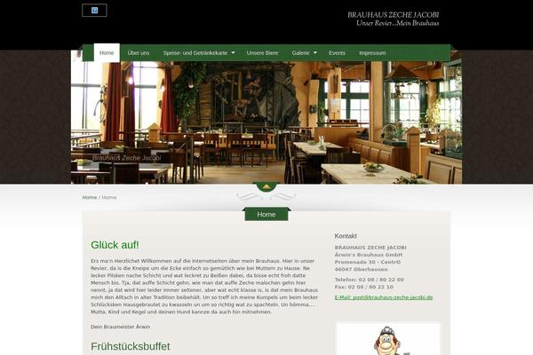 The Restaurant theme site design template sample