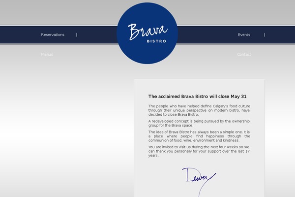 Brava theme site design template sample