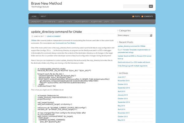 WordPress website example screenshot