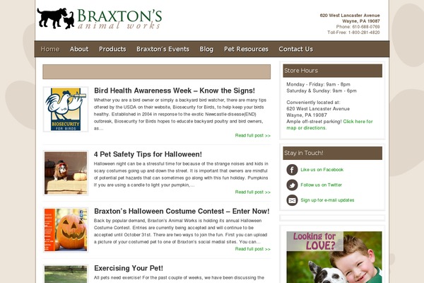 braxtons.com site used Braxtons2013