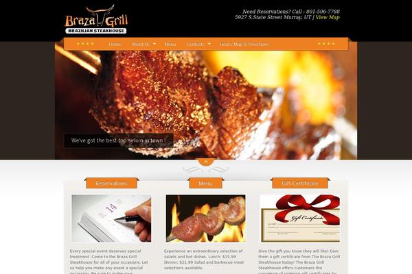 The Restaurant theme site design template sample