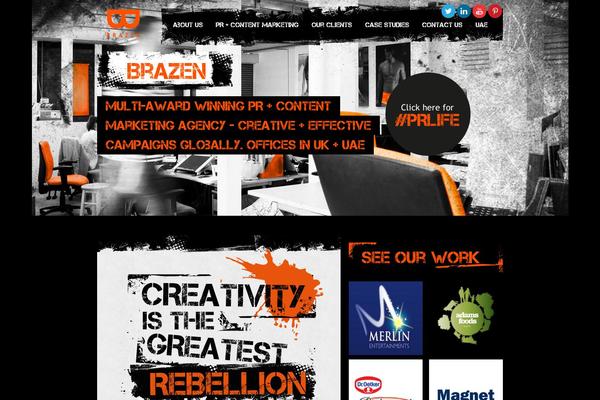 brazen theme websites examples