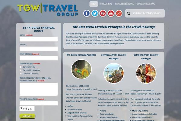 brazilcarnivalpackages.com site used Headway-themes