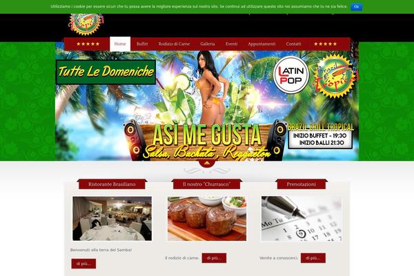 The Restaurant theme site design template sample