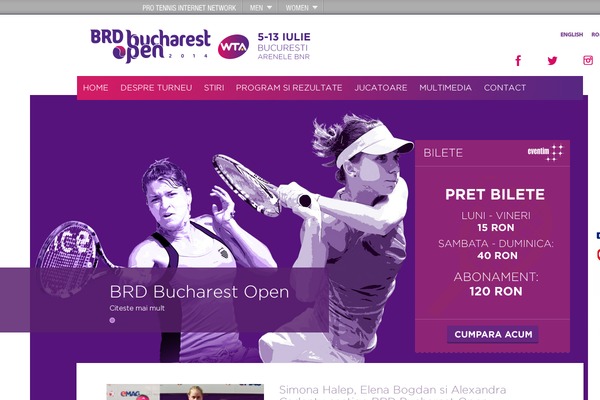 brdbucharestopen.ro site used Tenis