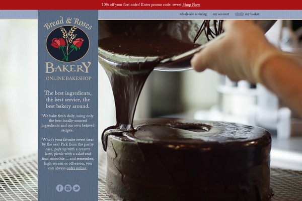 breadandrosesbakery.com site used Breadandroses
