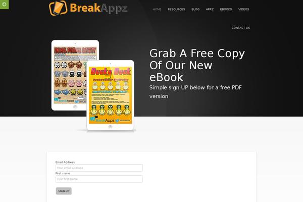 breakappz.com site used Thedeveloper