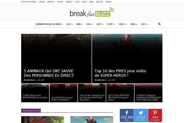 breakforbuzz.com site used Newspaper-tf