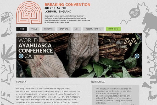 breakingconvention.co.uk site used Eventor