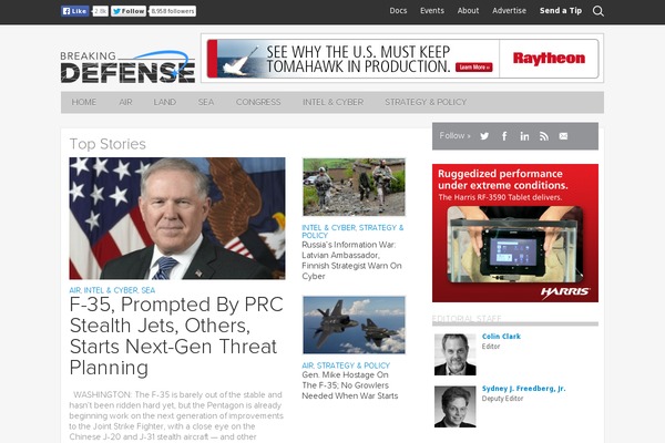 breakingdefense.com site used Breaking Media