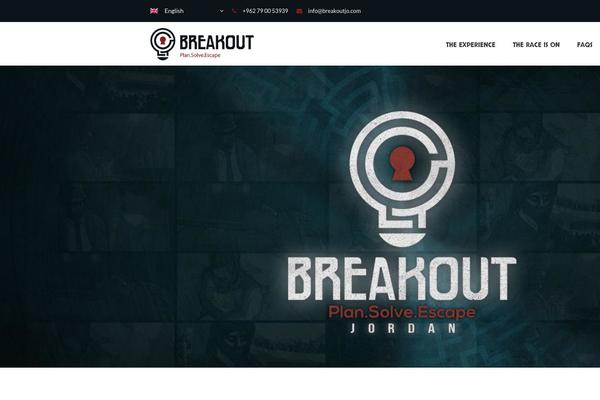 Breakout theme site design template sample