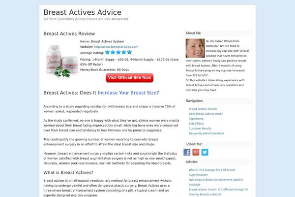 breastactivesadvice.com site used Catalyst