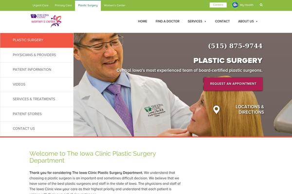 breastaugmentationdesmoines.com site used Iowaclinic