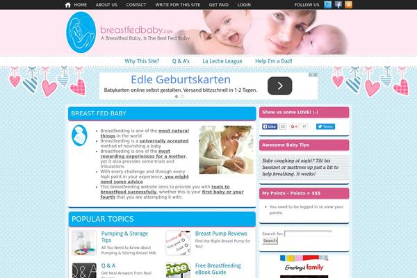 breastfedbaby.com site used Bfb