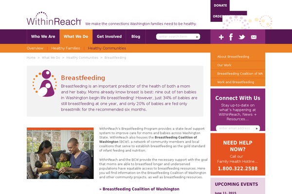 breastfeedingwa.org site used Withinreach