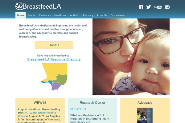 breastfeedla.org site used Intuito-600