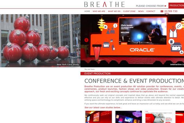 Breathe theme websites examples