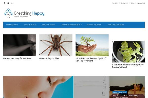 Hush theme site design template sample